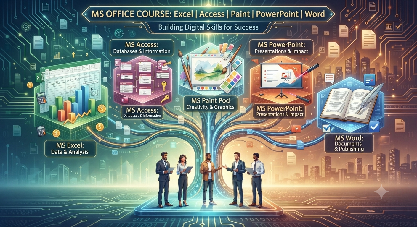 MS OFFICE ( Excel, Access, Paint, PowerPoint, Word)