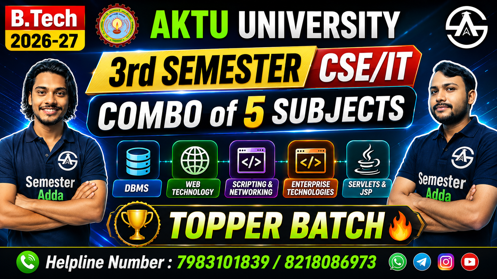 CSE/IT 3rd Semester All Subject Combo Batch
