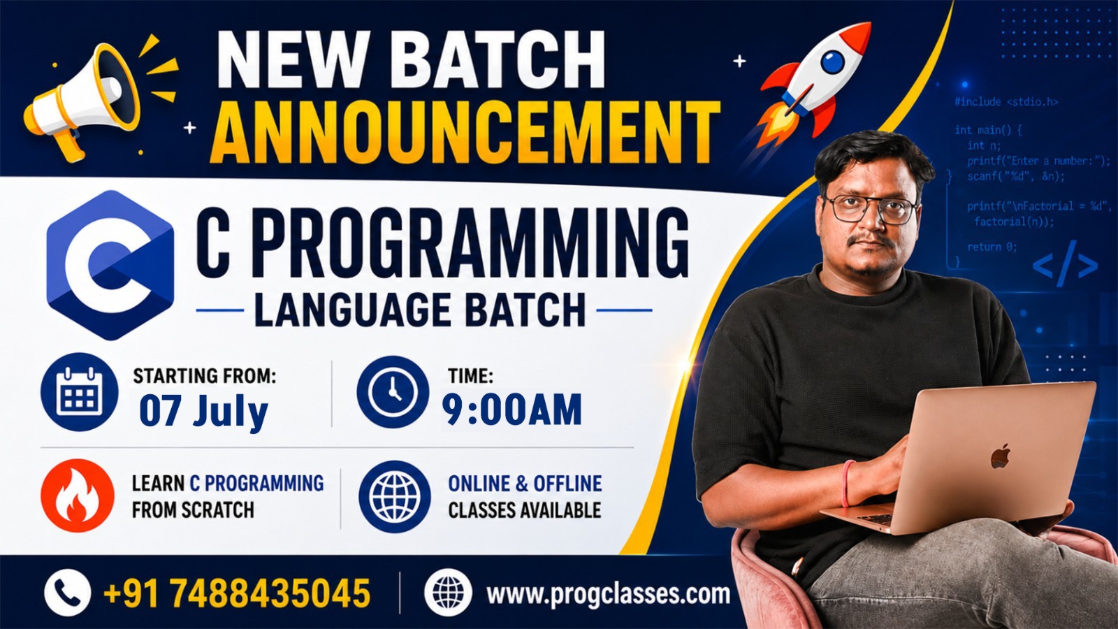 C LANGUAGE(DATE: 07-07-26 TIME:9:00am)