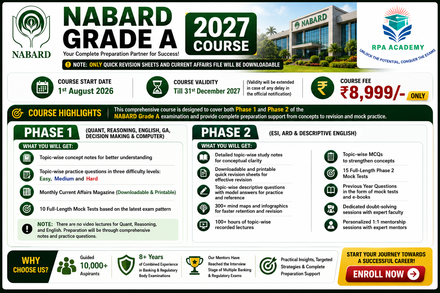 NABARD GRADE A 2027 COURSE