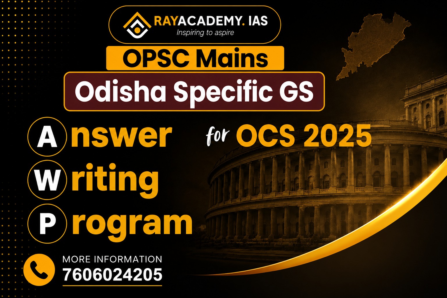 Odisha Specific GS Answer writing Programe AWP OCS 2025