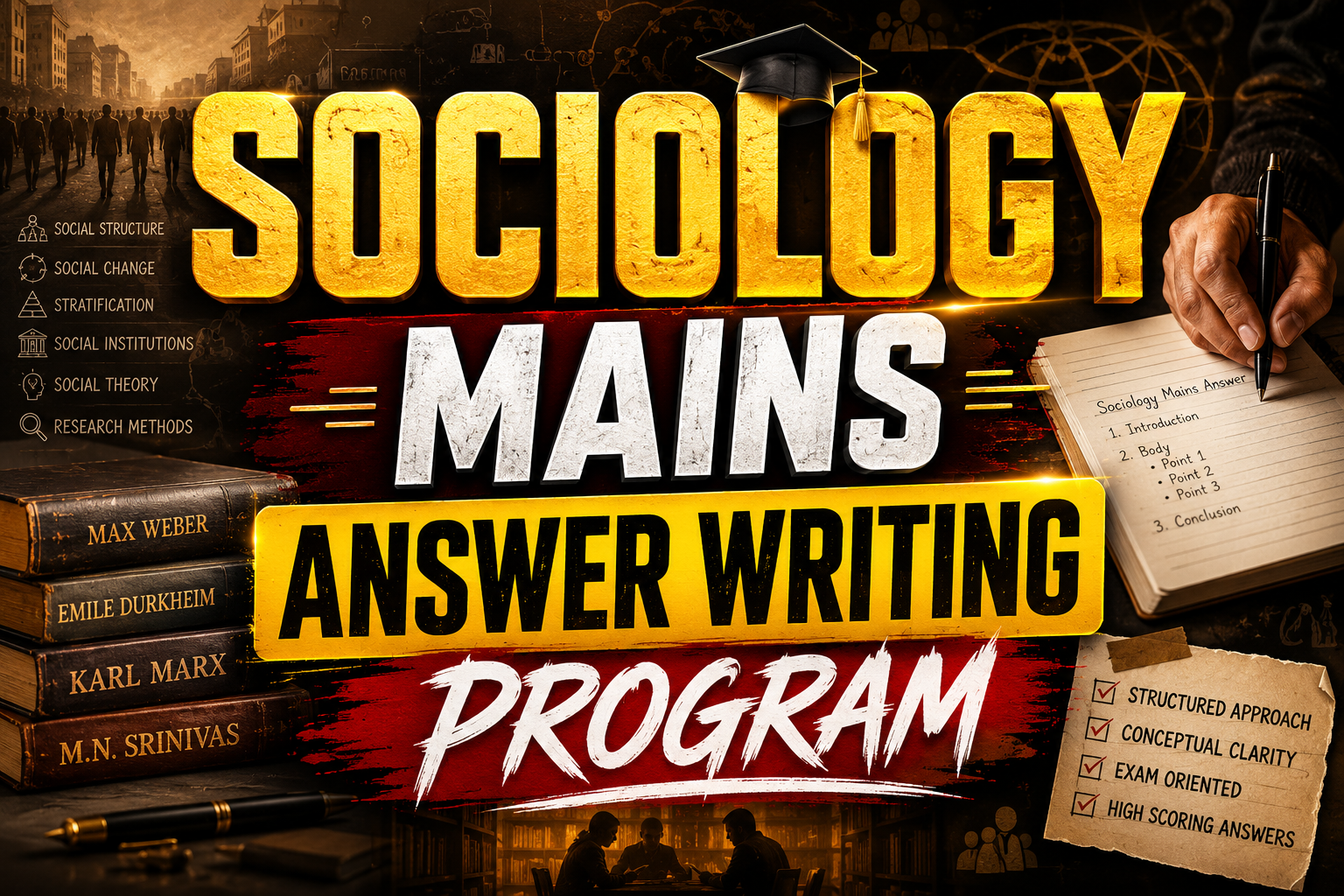 Sociology Mains Answer Writing Program - 2026/2027/2028