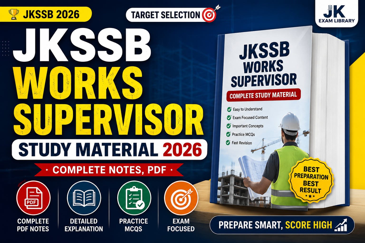 JKSSB Works Supervisor Study Material 2026 – Complete Notes, PDF