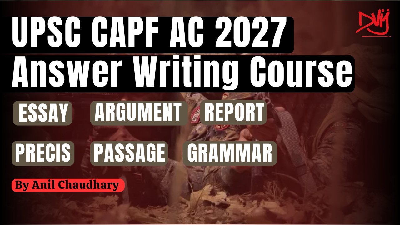 UPSC CAPF AC 2027 I Paper-2
