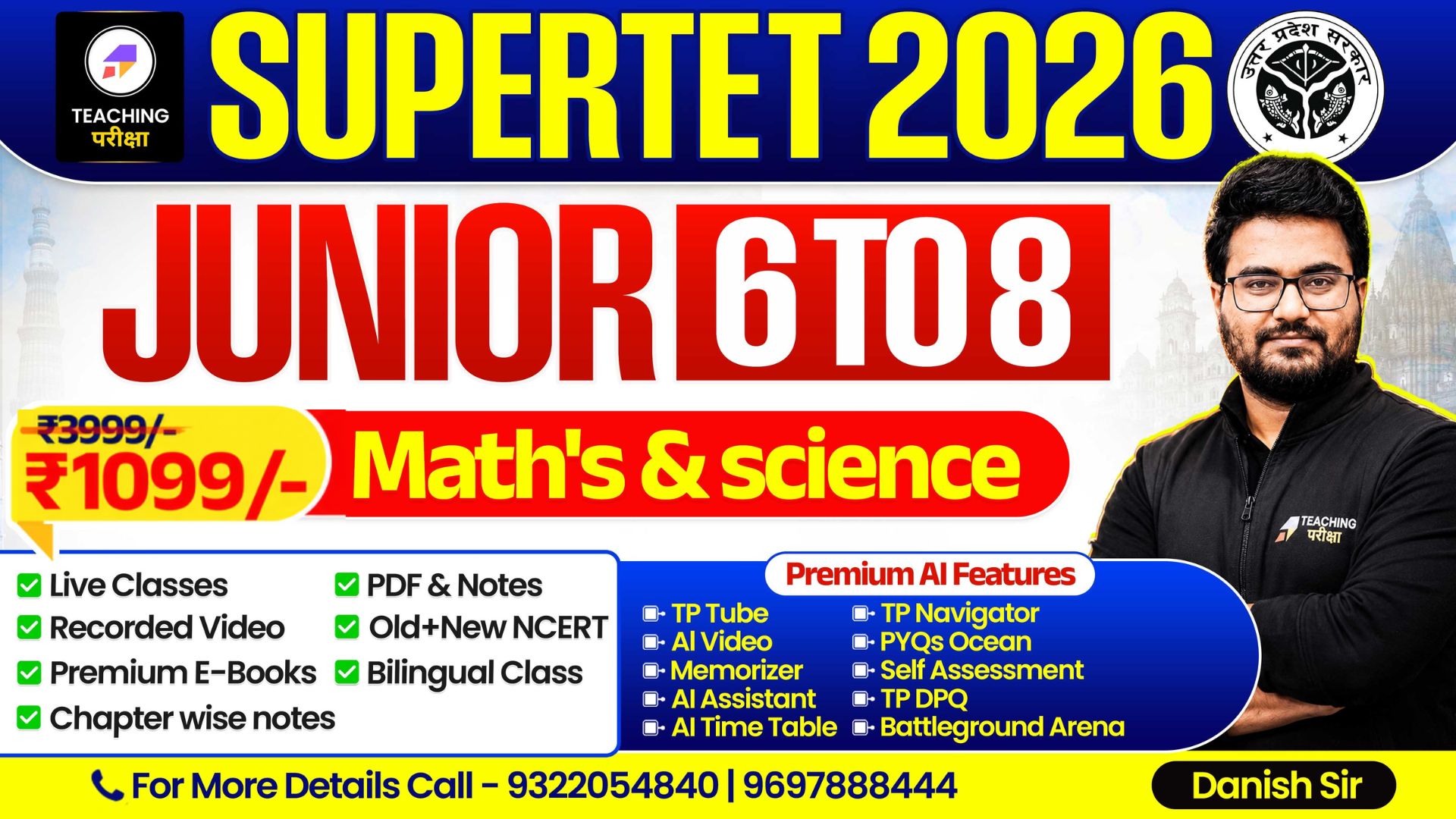 SUPERTET Juniors Batch (Math's and Science) with Advanced AI Power