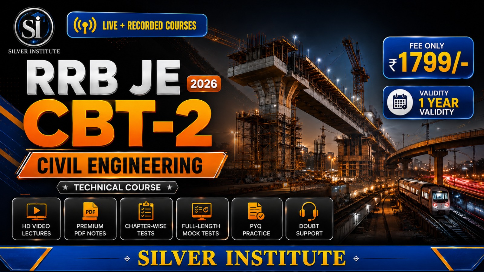 RRB JE CBT-2 Technical (Civil Branch) 