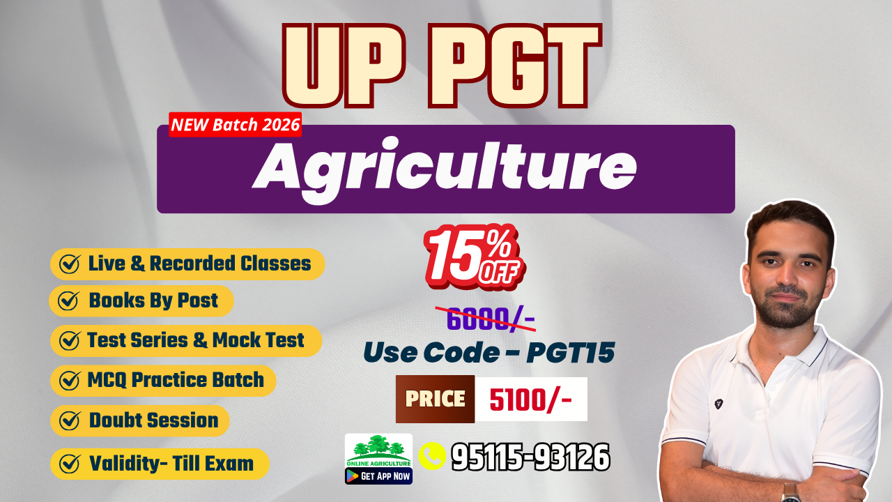 UP PGT NEW Batch 2026 (Agriculture)