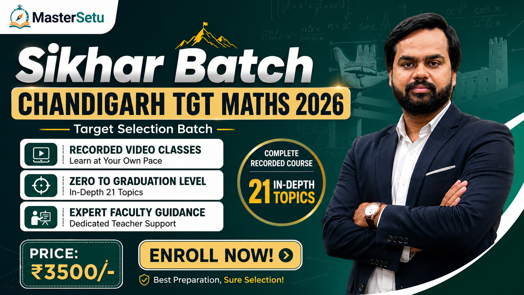 Shikhar Batch: Chandigarh Tgt Maths 2026