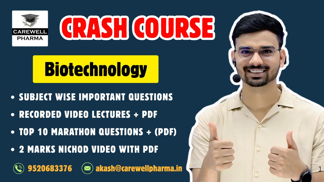Biotechnology 6th sem Crash Course