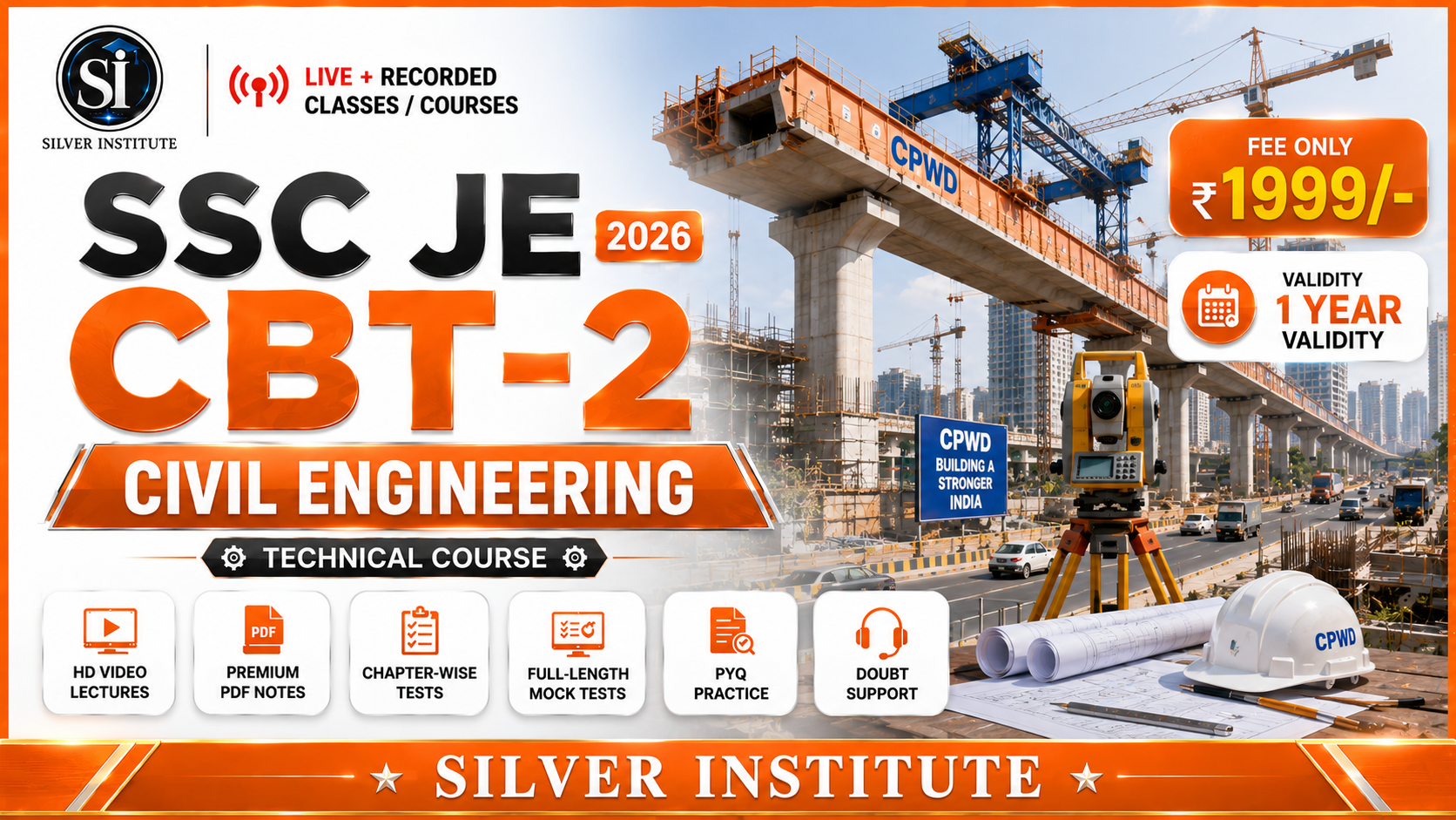 SSC JE CBT-2 Technical (Civil Engineering) 