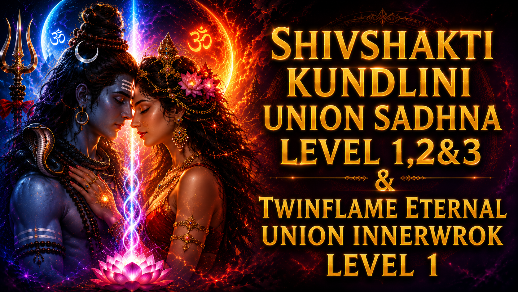 SHIVSHAKTI KUNDLINI UNION SADHNA LEVEL 1,2,3 & TWINFLAME UNION INNERWROK LEVEL 1 (combo) )