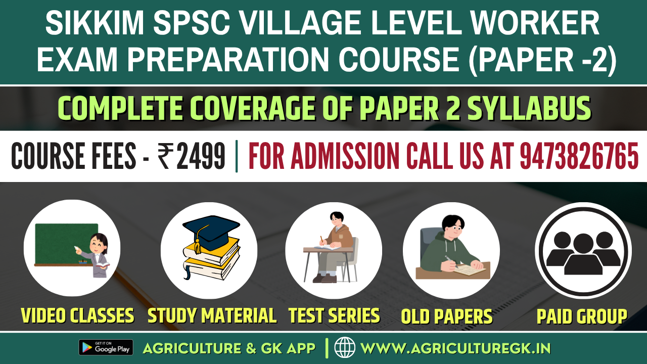SPSC Village Level Worker Exam Complete Course