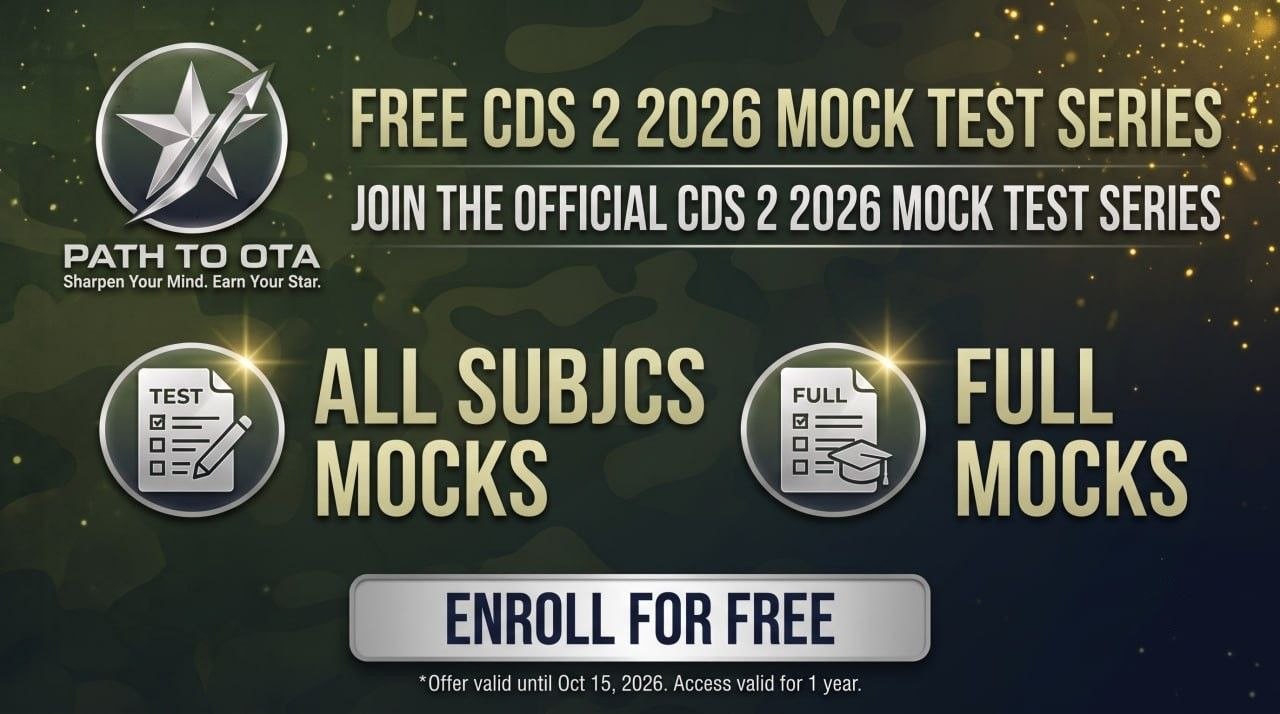 CDS 2 2026 Complete Test Series | All Subjects | Latest Pattern | Score Booster 