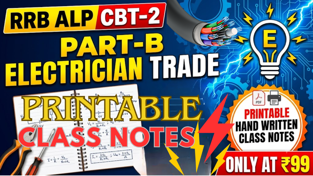 ALPCBT-2 ELECTRICAL TRADE STUDY MATERIAL(HAND WRITTEN NOTES) PRINT AVAILABLE