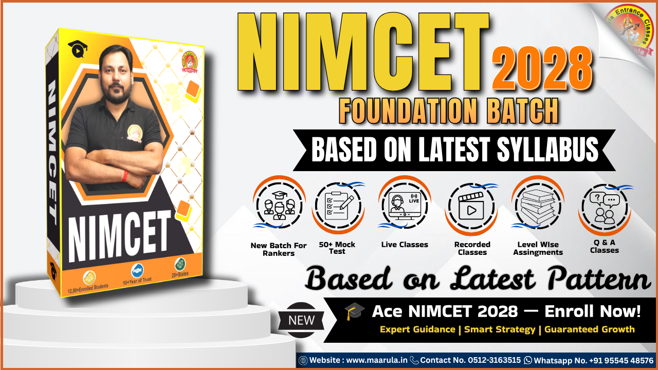 NIMCET- 2028 FOUNDATION BATCH