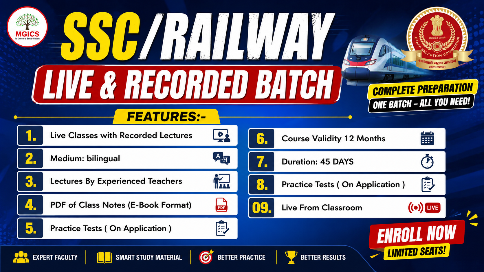 SSC | ESB (Vyapam) | Railway Foundation Batch 2026-27 | Live+ Recorded 14 July