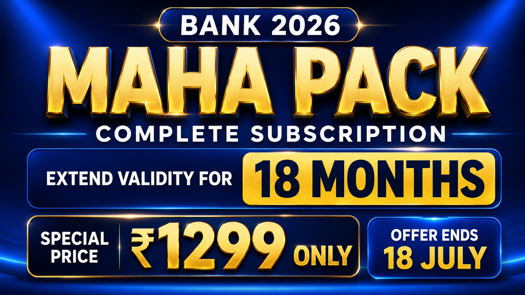 Extend Your Maha Pack Validity For 18 Months