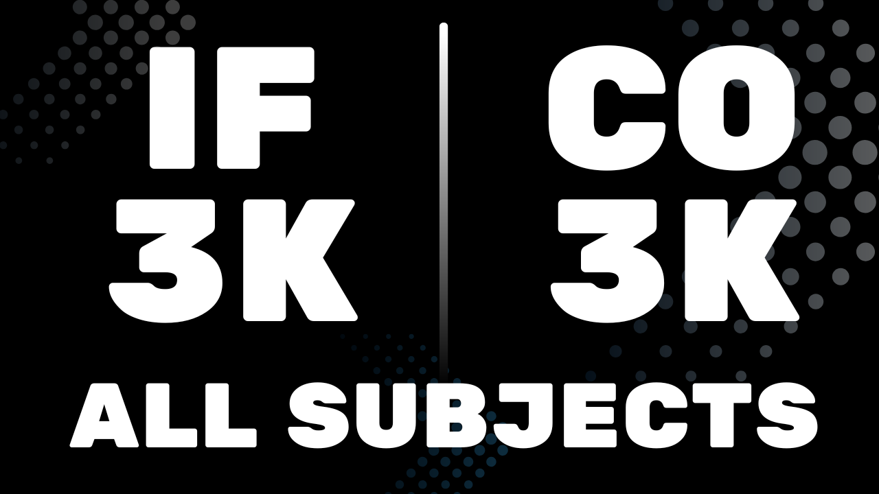 IF3K/CO3K ALL SUBJECTS