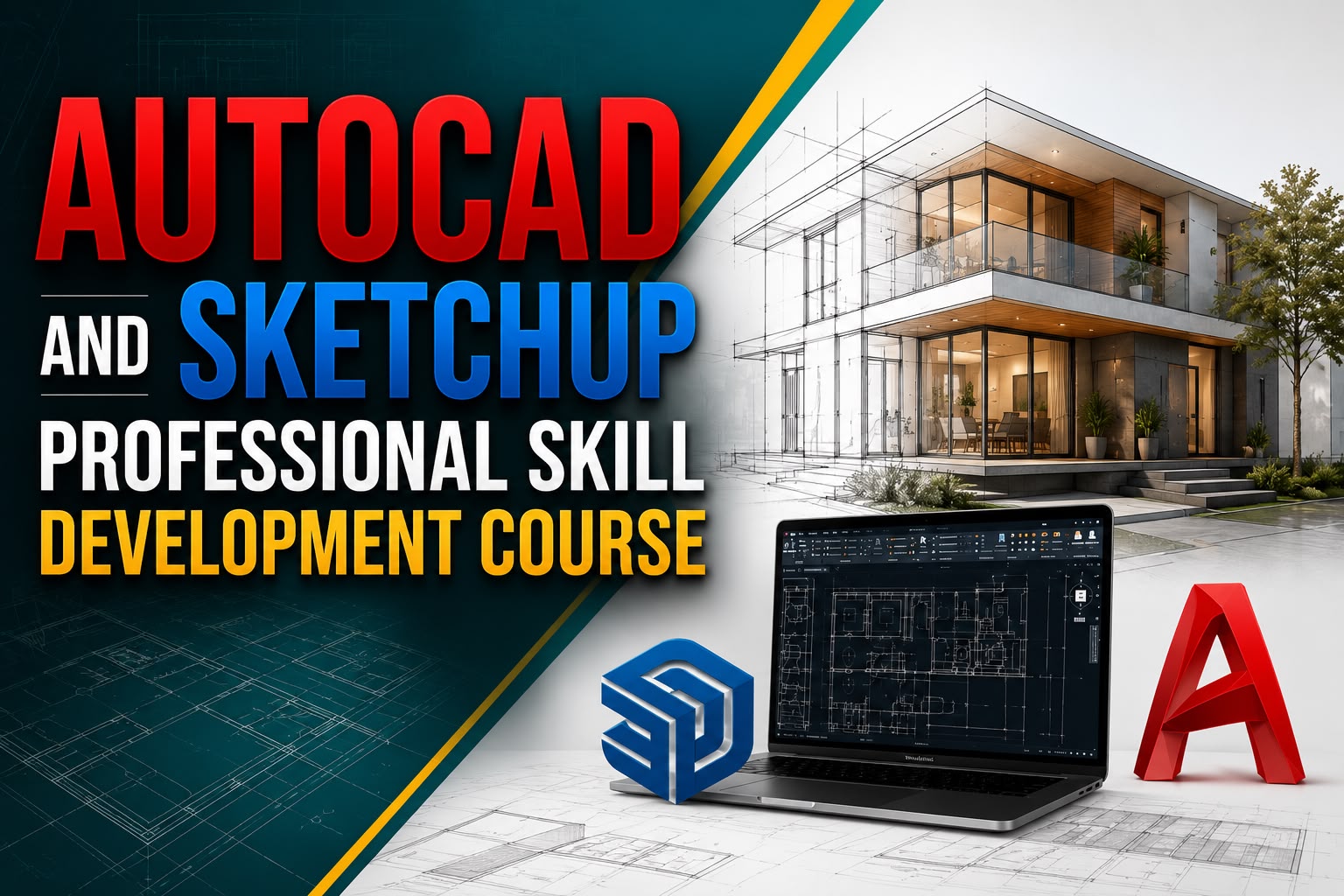 AutoCAD & SketchUP Professional Skill Development Course