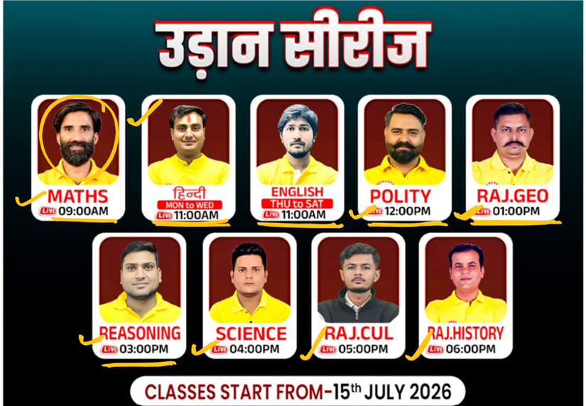 उड़ान सीरीज RAJASTHAN CET 2026