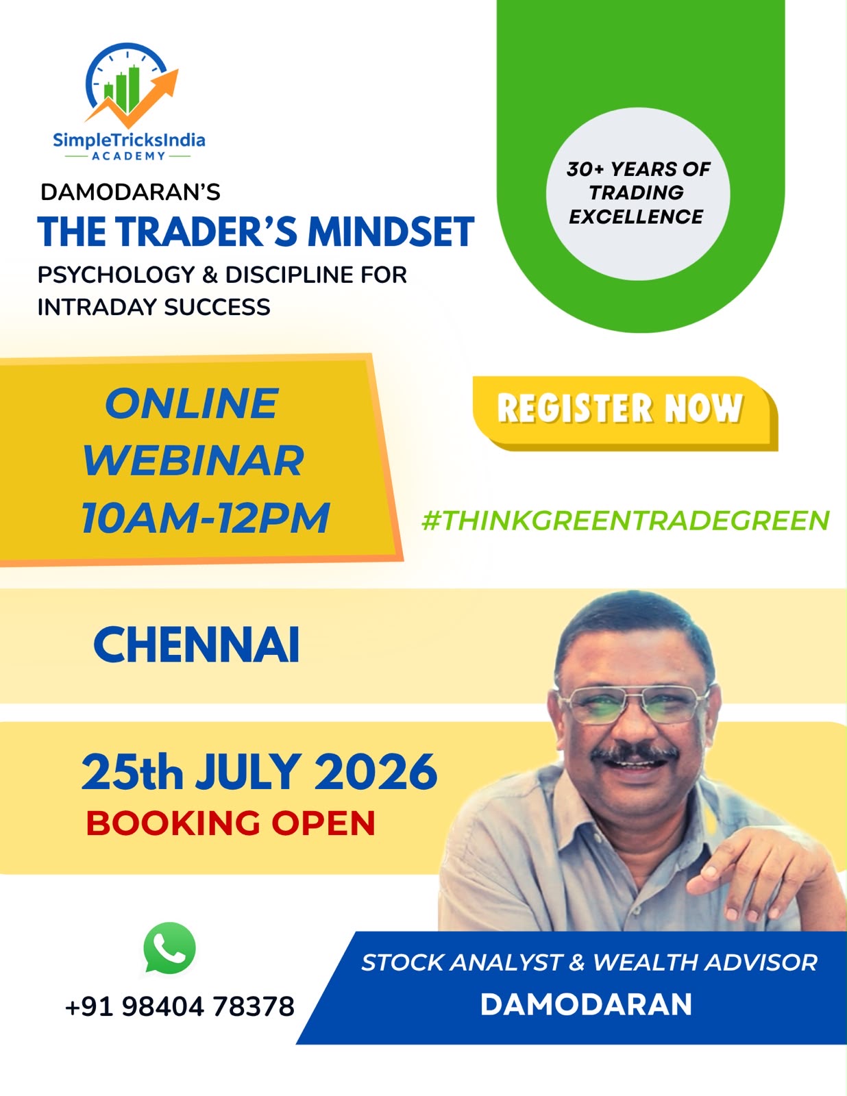 25th JULY 2026 - The Trader's Mindset - 10AM to 12PM
