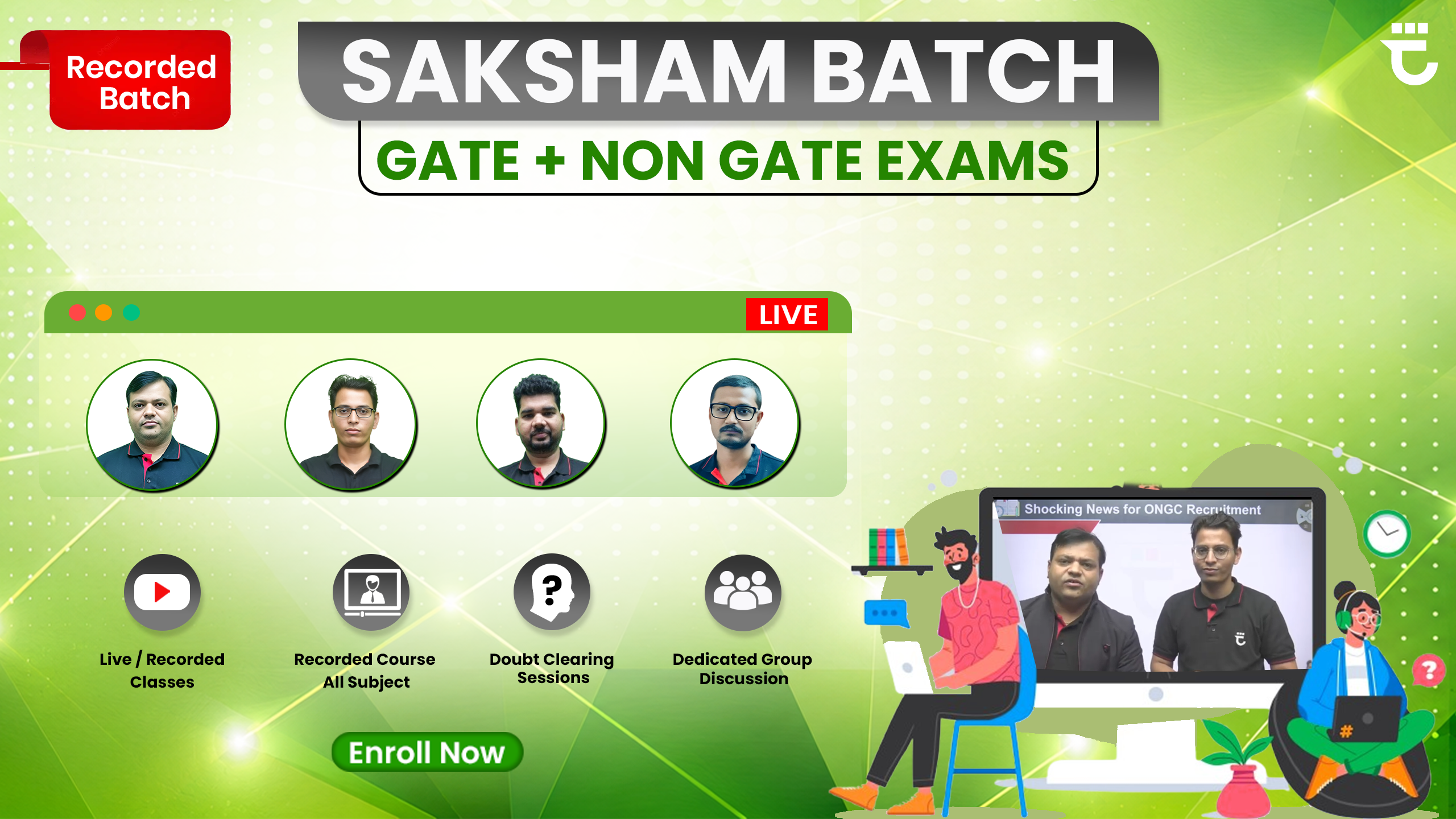 SAKSHAM BATCH for GATE-2026 & Non-GATE Exams