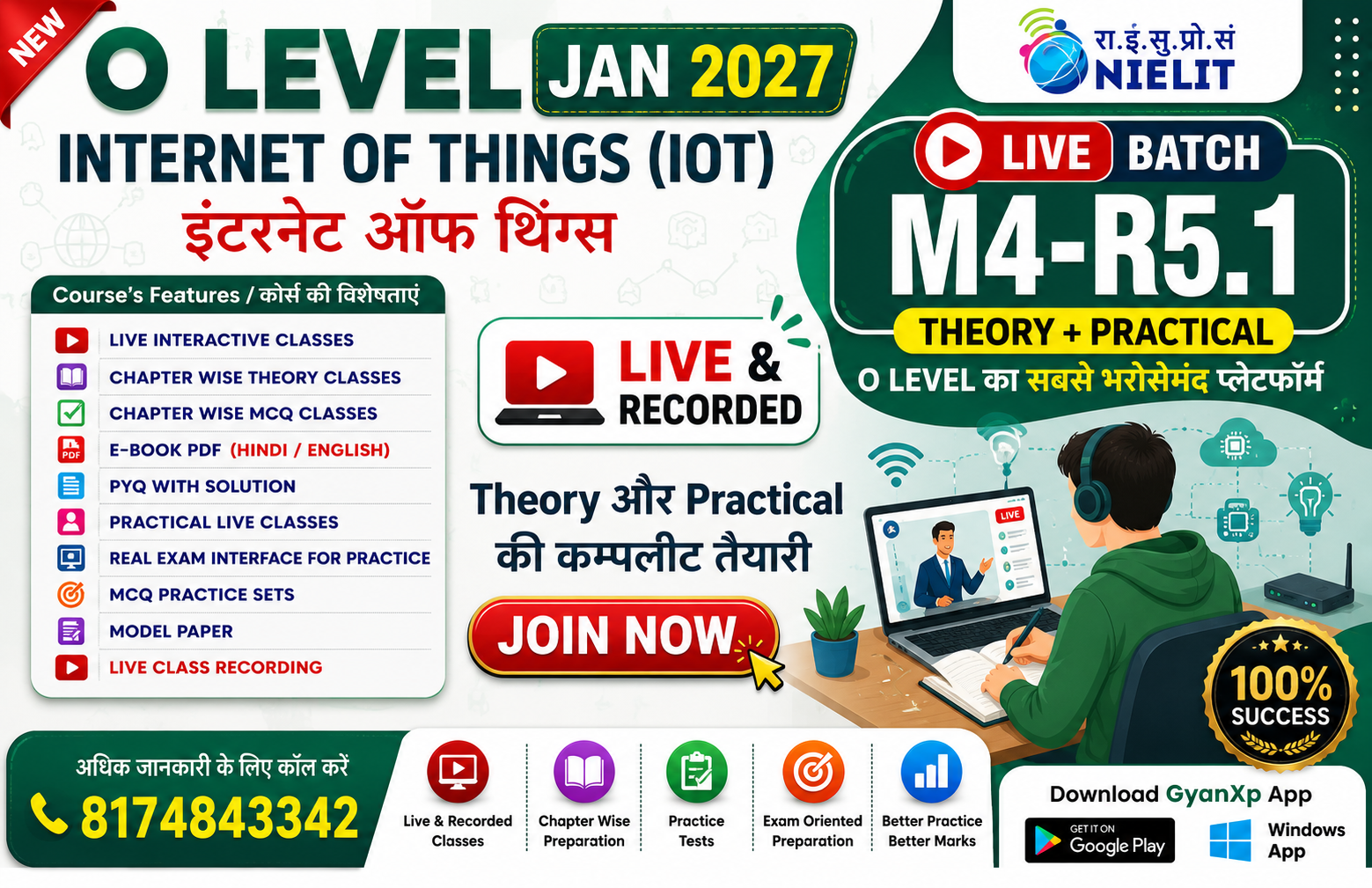 Internet of Things IoT (M4-R5.1) LIVE Batch JAN 2027