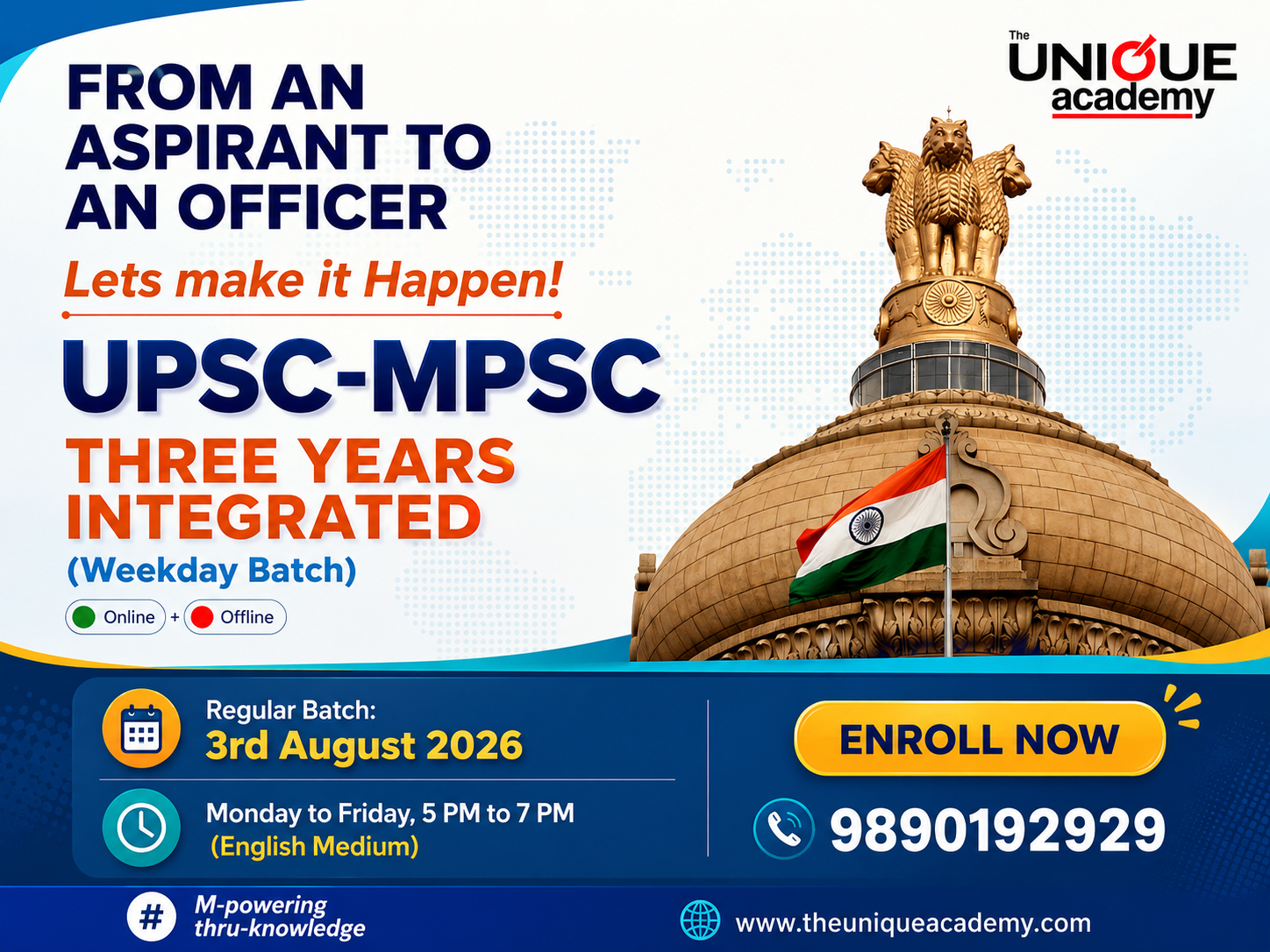 3rd AUG 2026 : 1st YEAR INTEGRATED ENGLISH WEEKDAYS (ONLINE)
