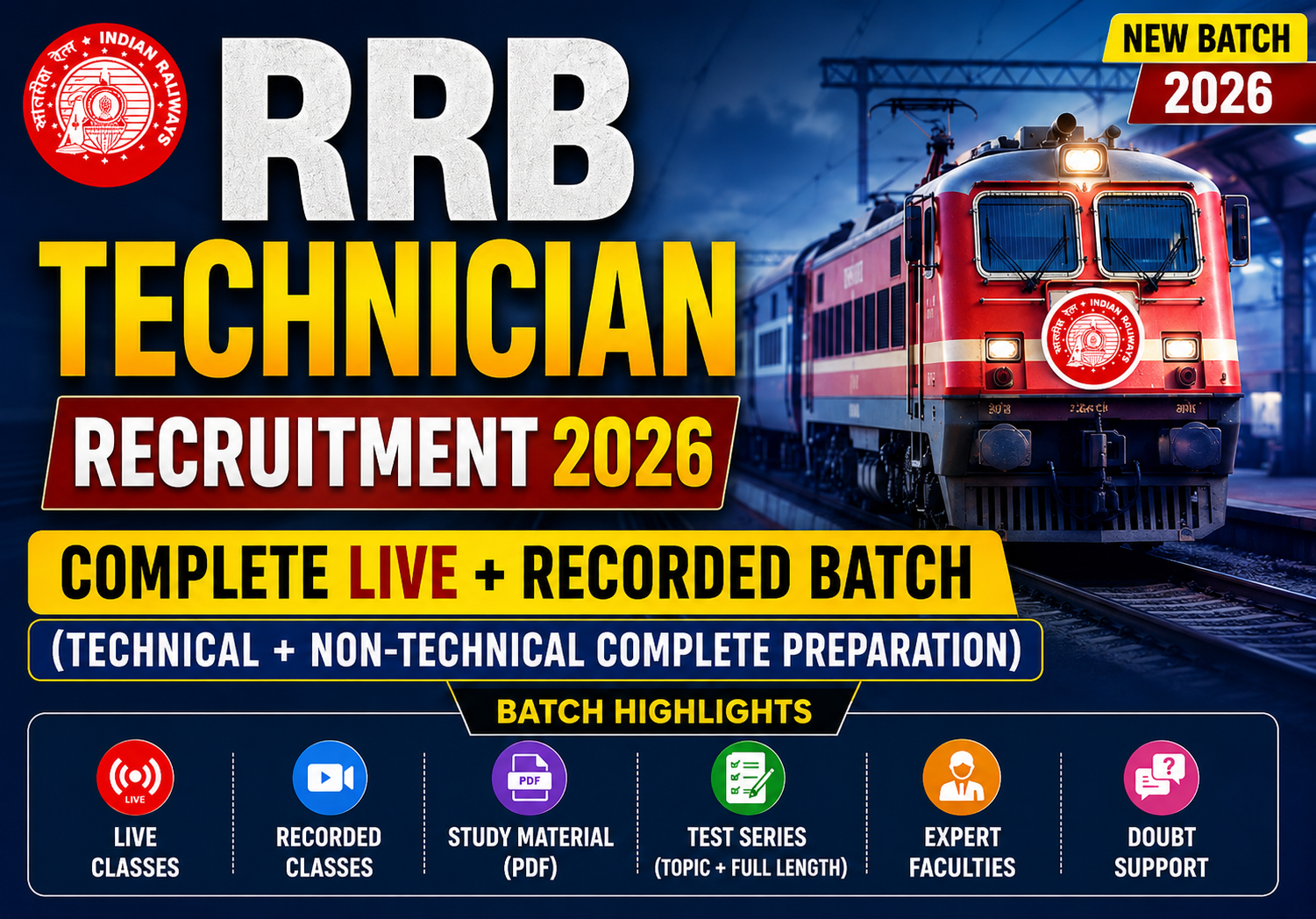 ๐ RRB Technician Recruitment 2026