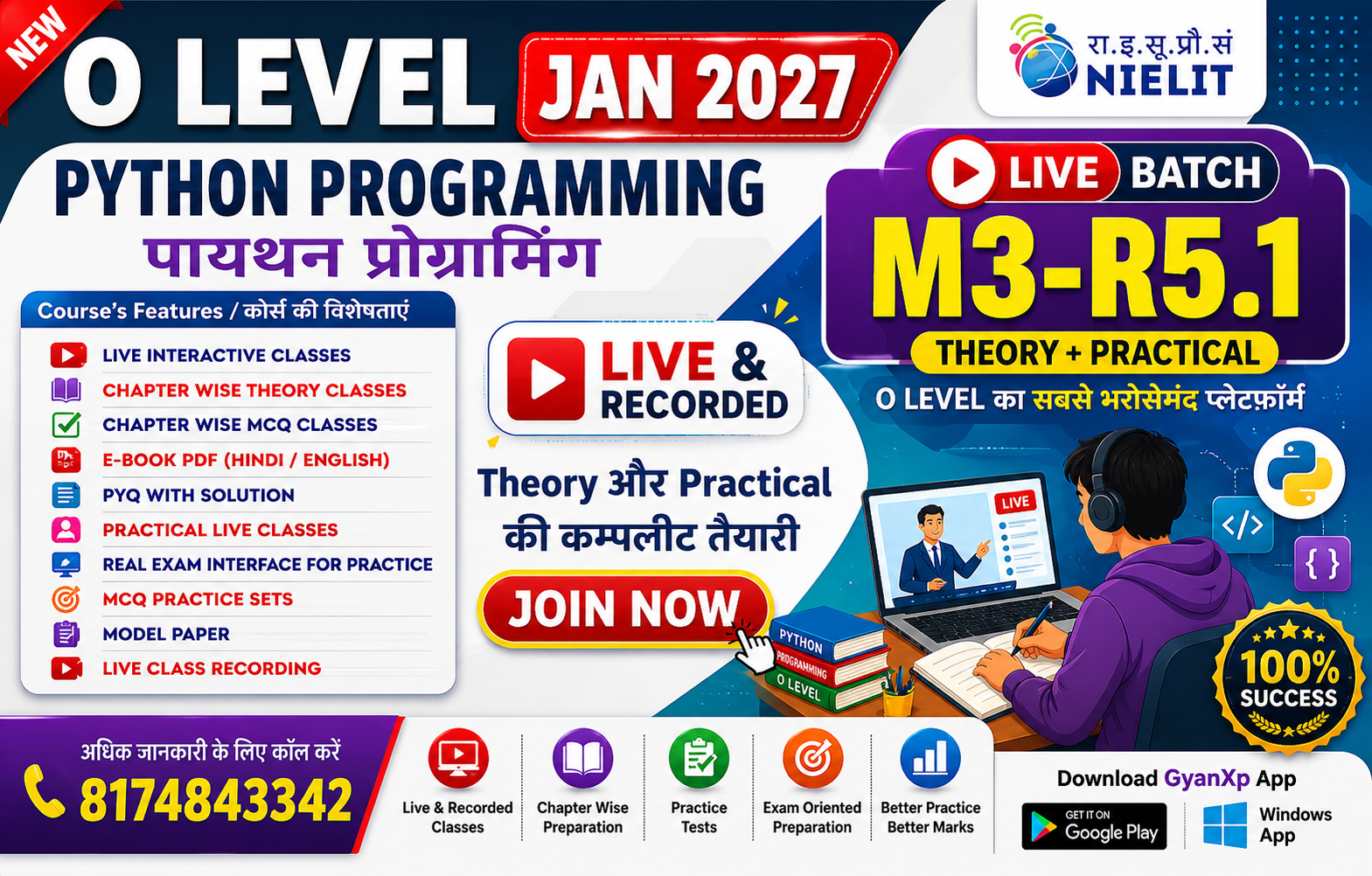 Python Programming (M3-R5.1) LIVE Batch JAN 2027