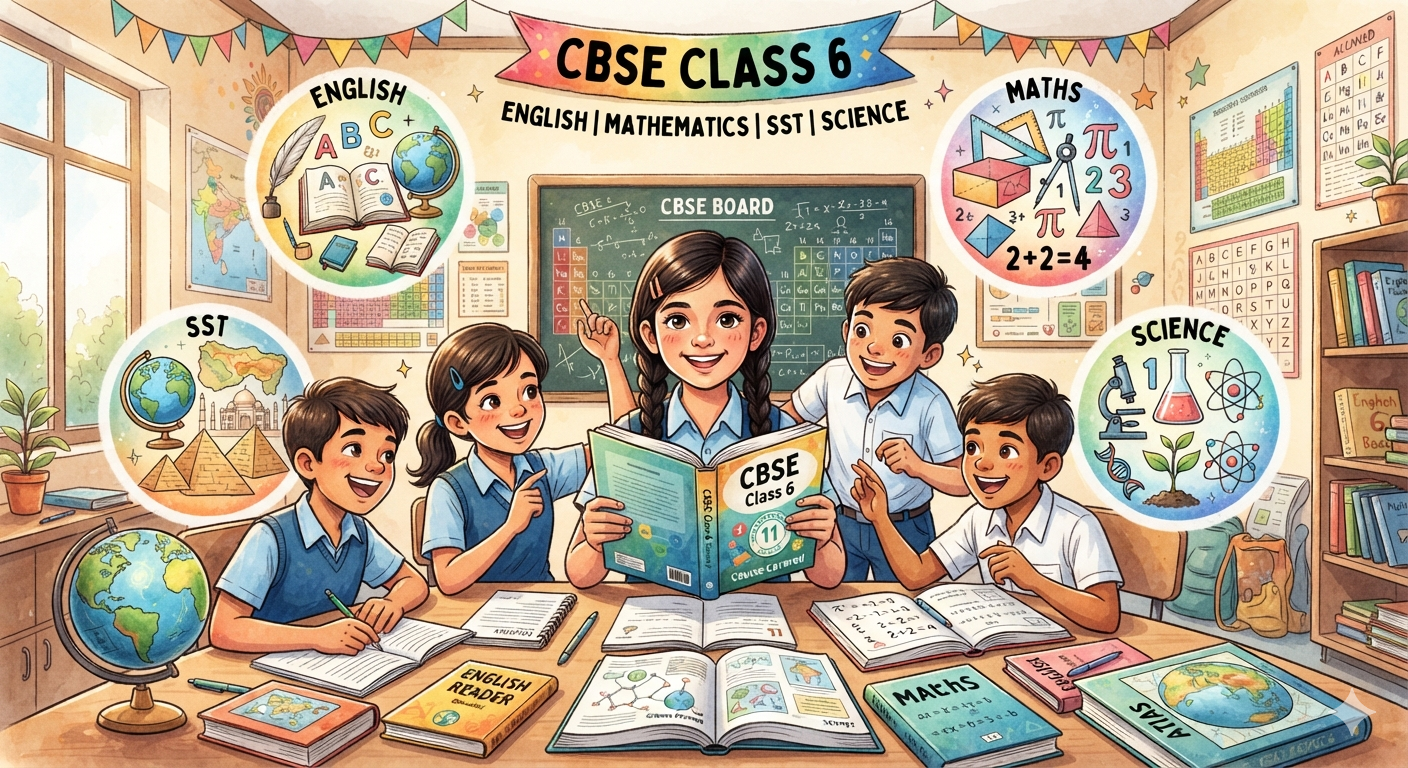 Class 6th ( ENG, MATHS, SCI, SST}