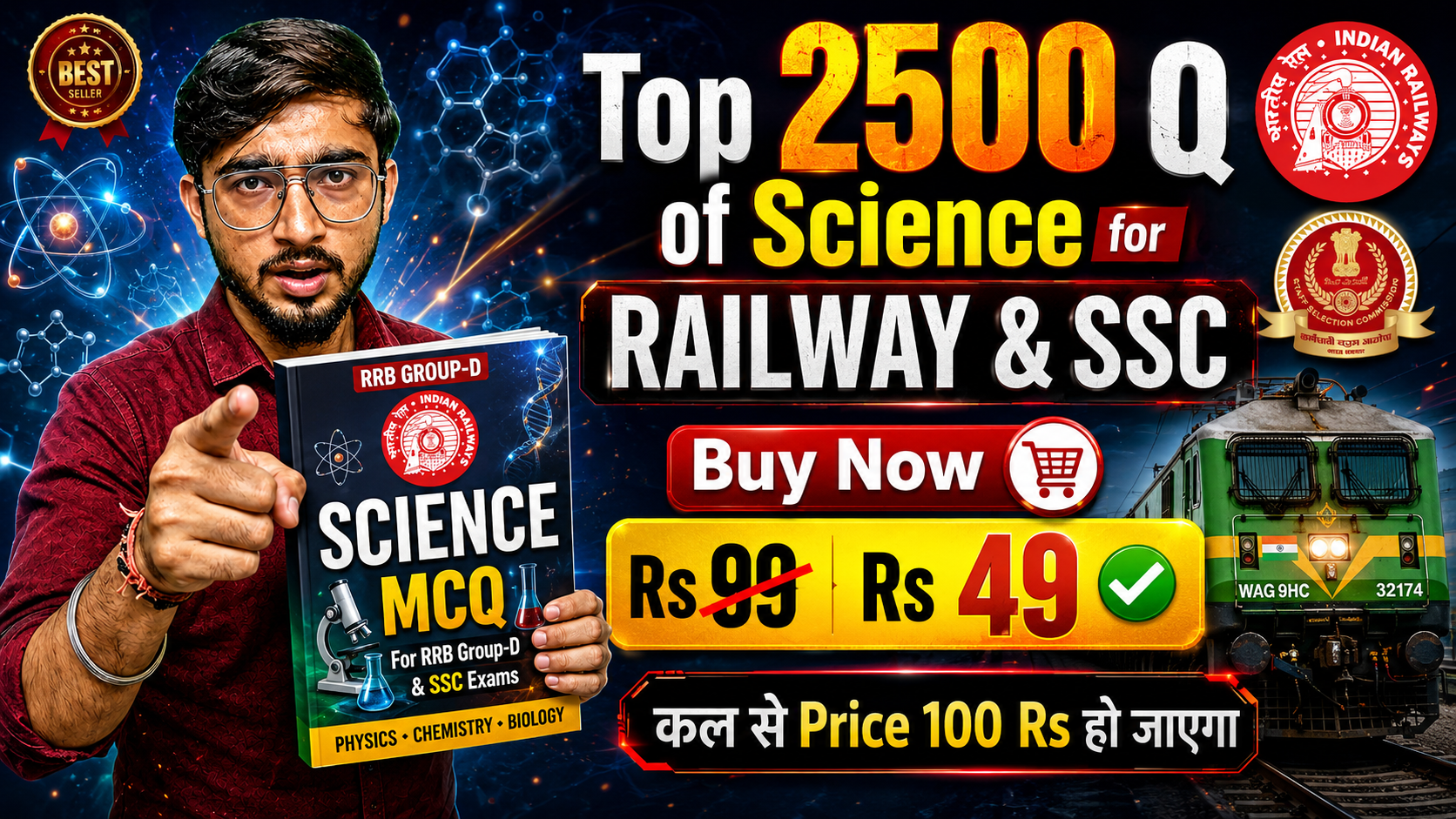 Science के Topicwise PYQ for RRB GROUP-D 