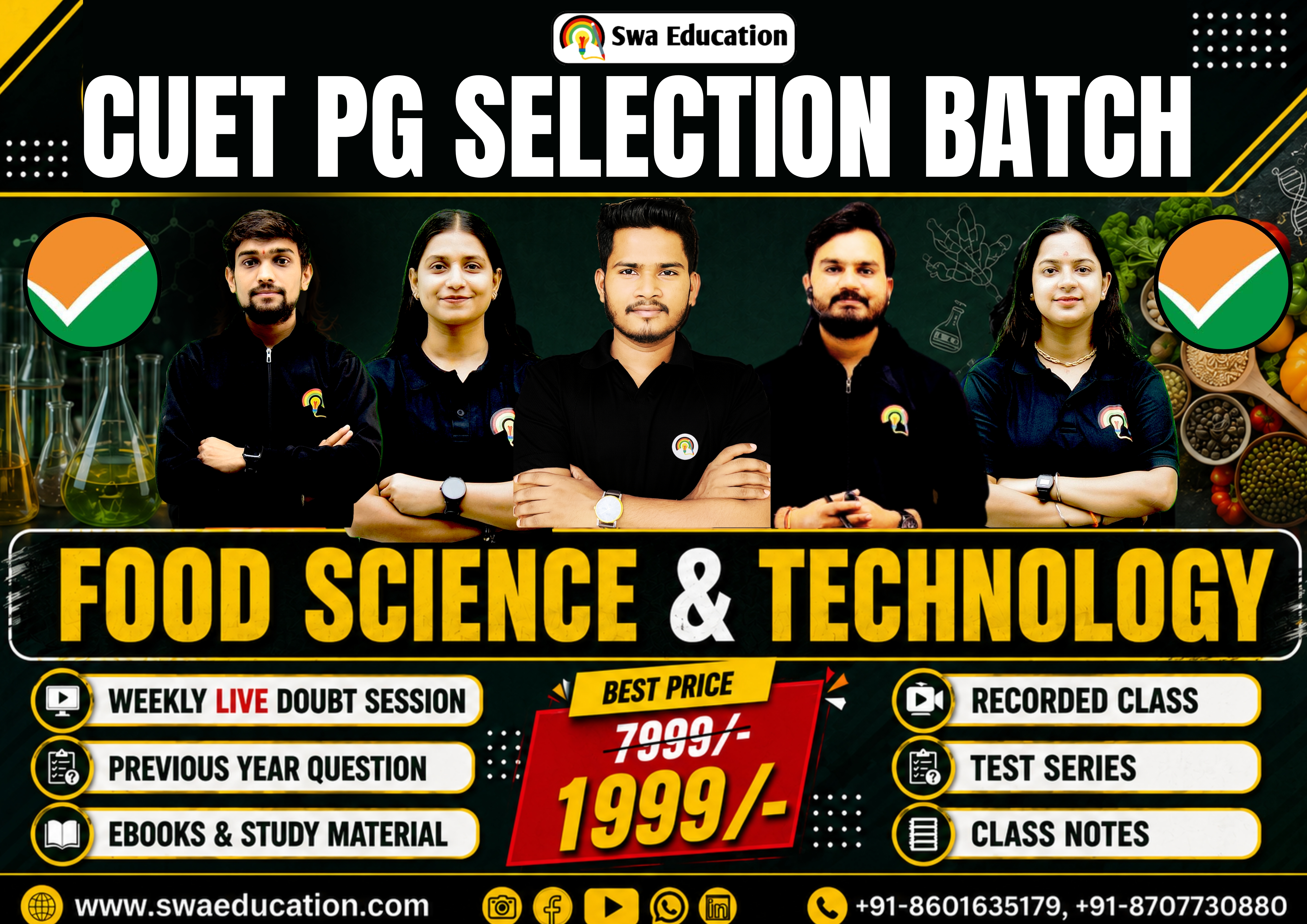 CUET PG SELECTION BATCH (FOOD SCIENCE) 2027