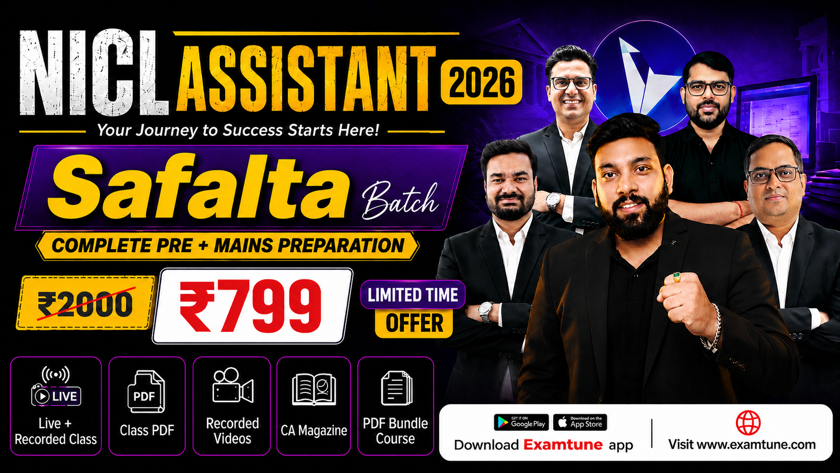 NICL Assistant Batch 2026 – Safalta Batch | Online Course | Complete Prelims + Mains Preparation Batch