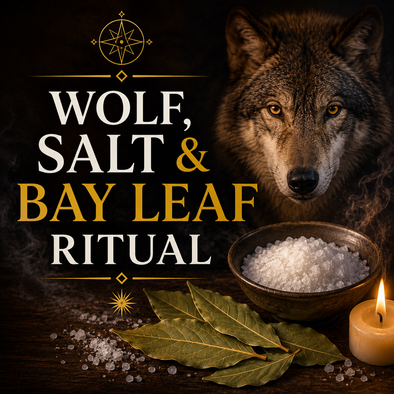 Wolf, Salt, Bay Leaf Magick