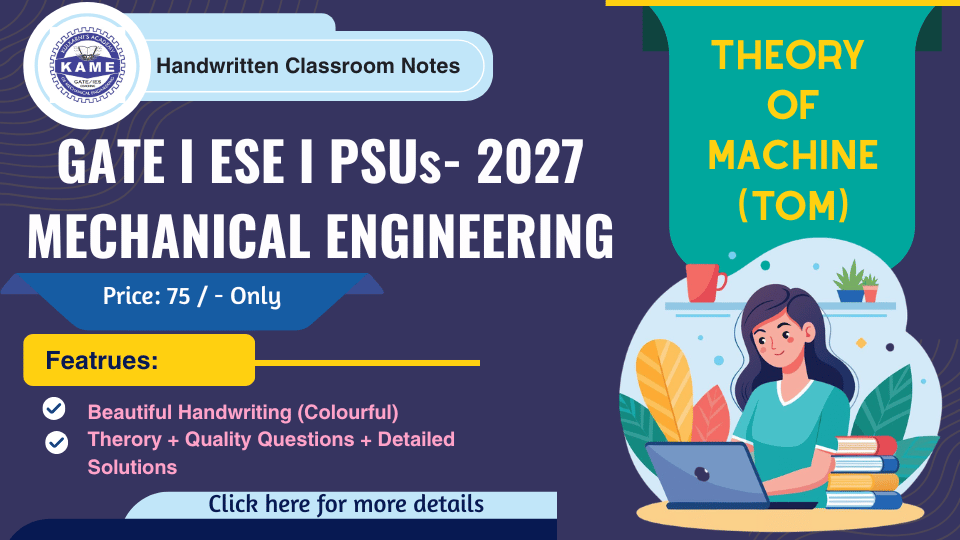 Theory of Machine Classroom Notes pdf