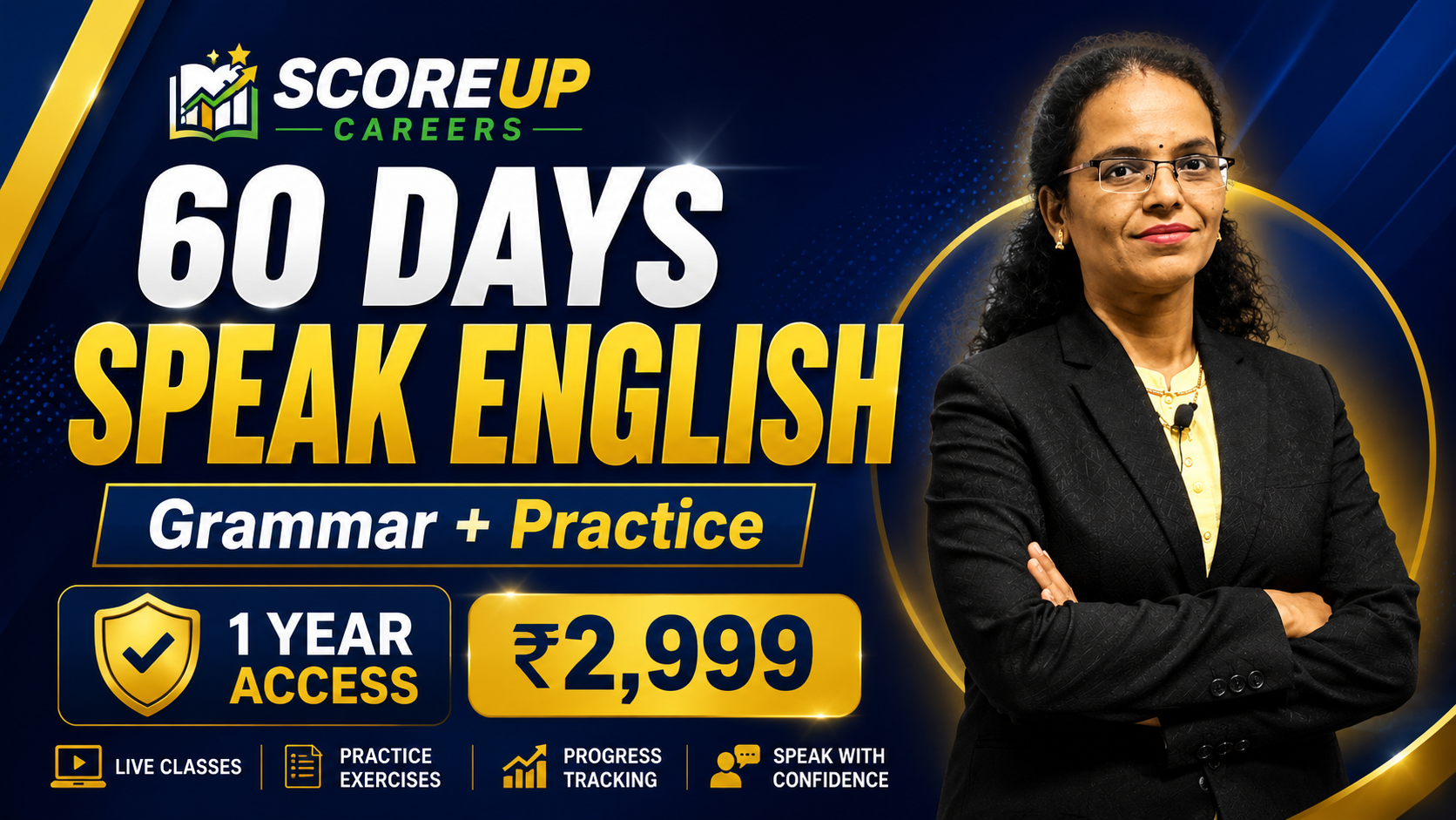 60-Day Spoken English + Grammar Foundation