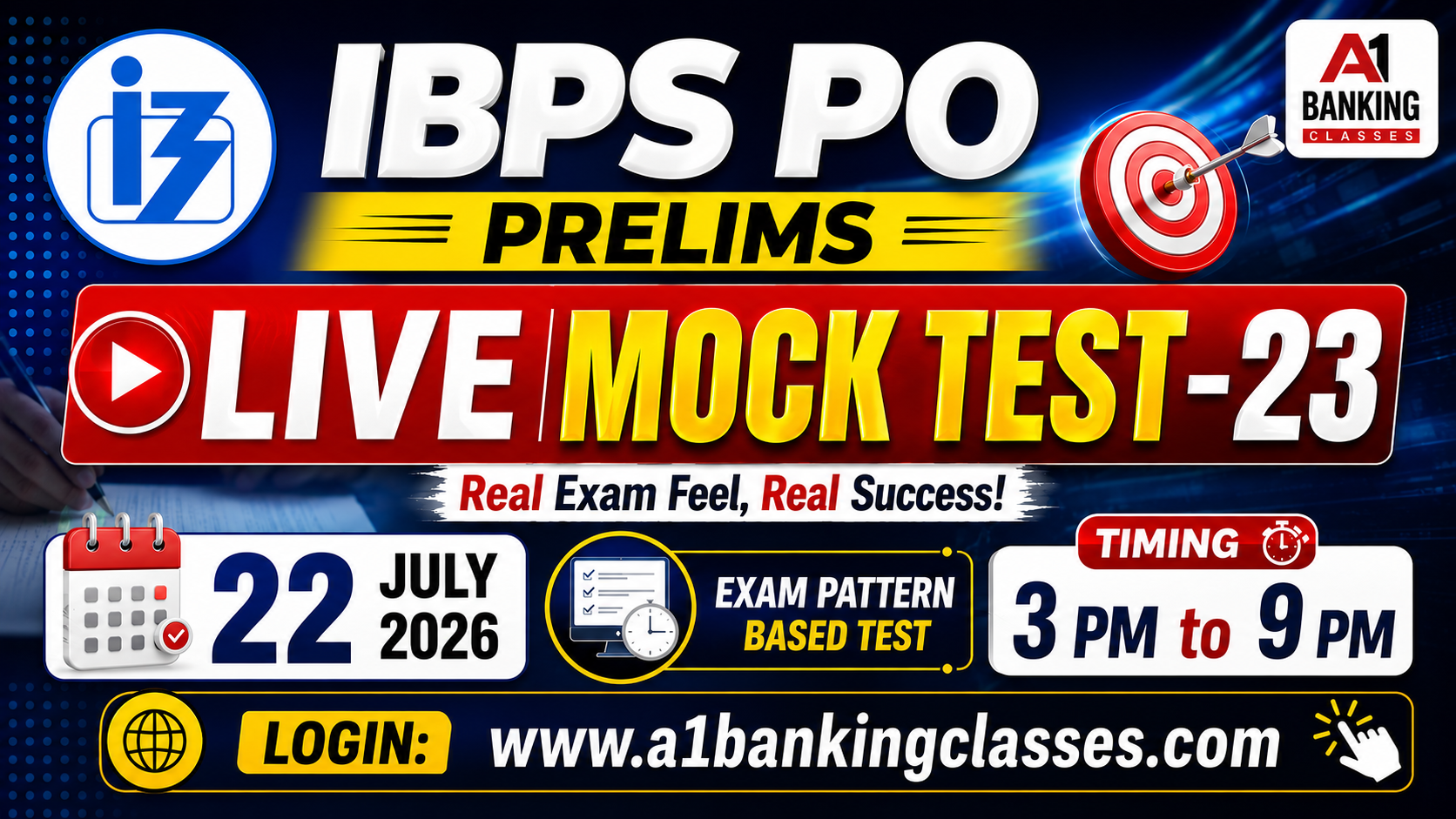 IBPS PO Prelims Live Mock 2026