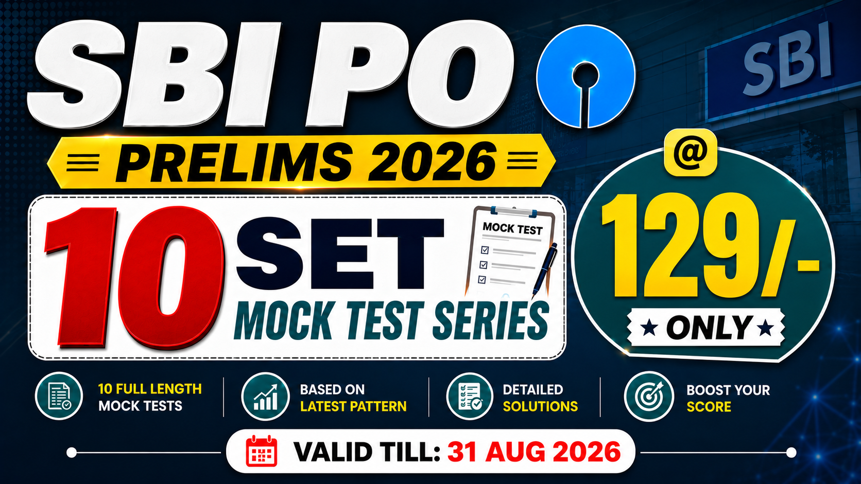 SBI PO Prelims: 10 Super Mock Test 