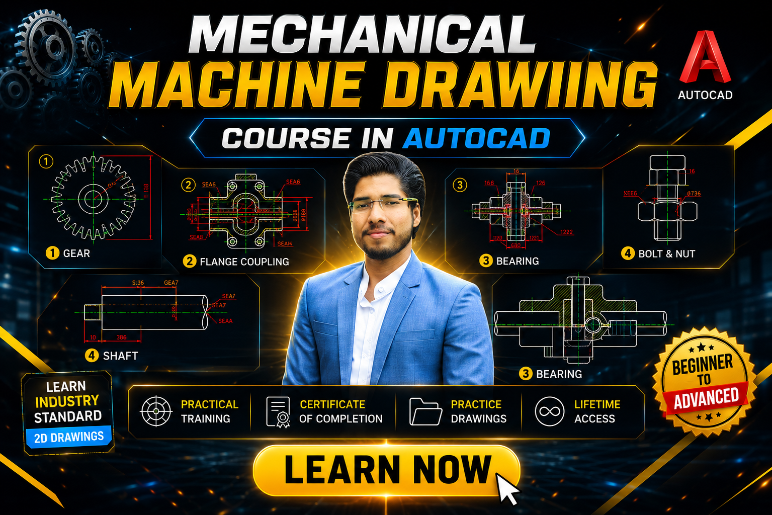 AutoCAD Machine Drawing Course