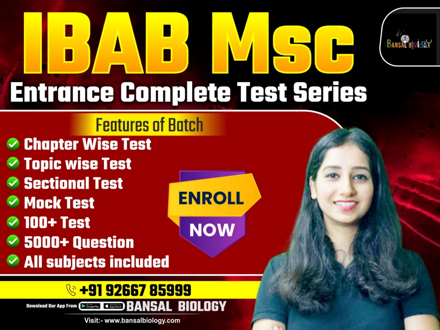 IBAB MSc Entrance Test Series
