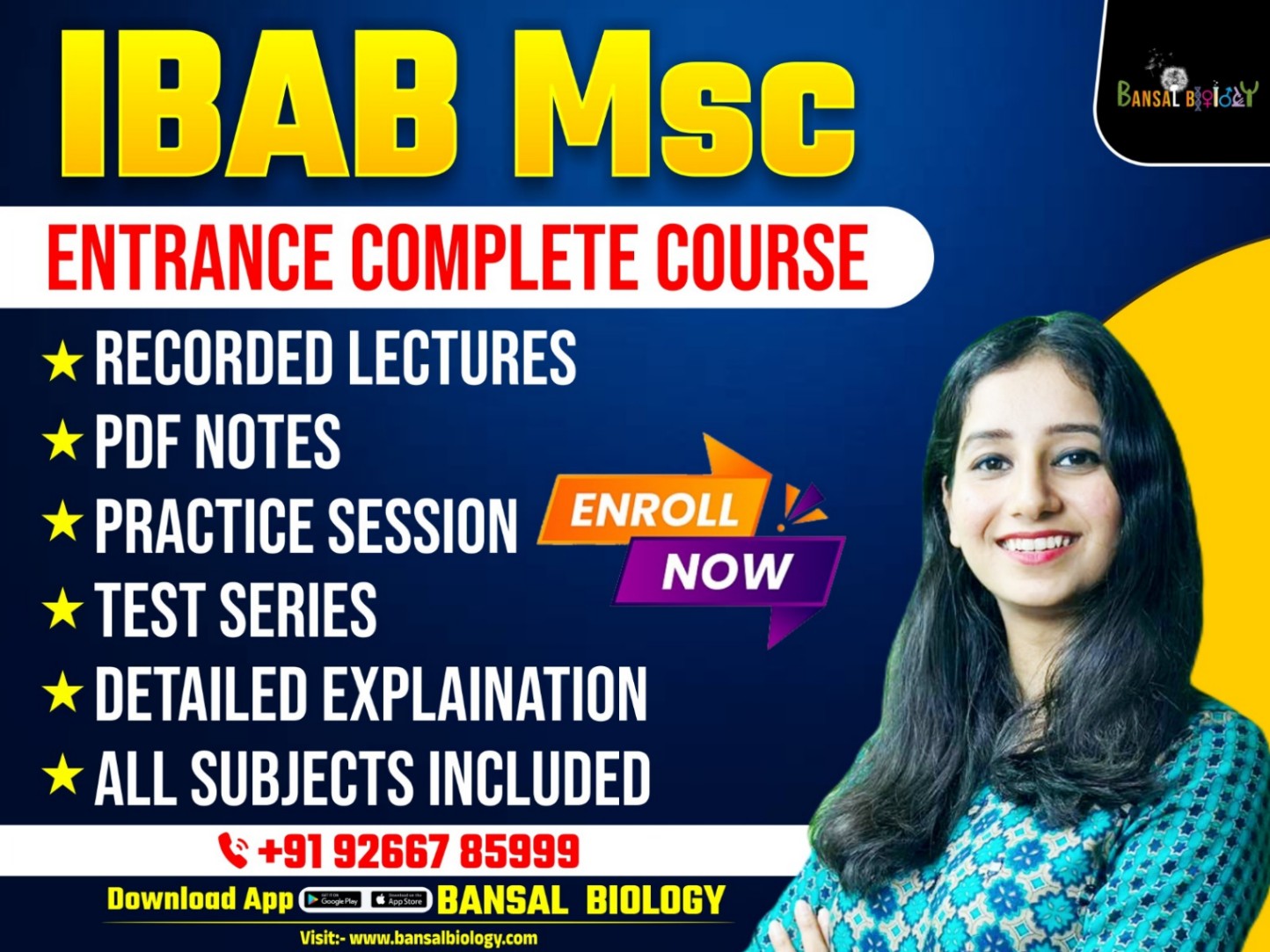 Recorded Complete Course for IBAB M.Sc Entrance