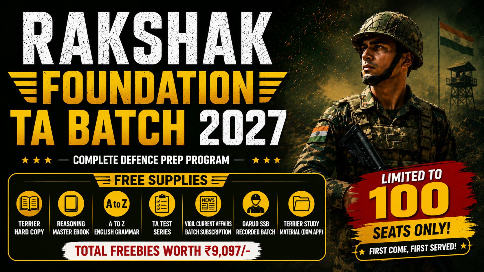 RAKSHAK FOUNDATION 2027 | TA officer Batch