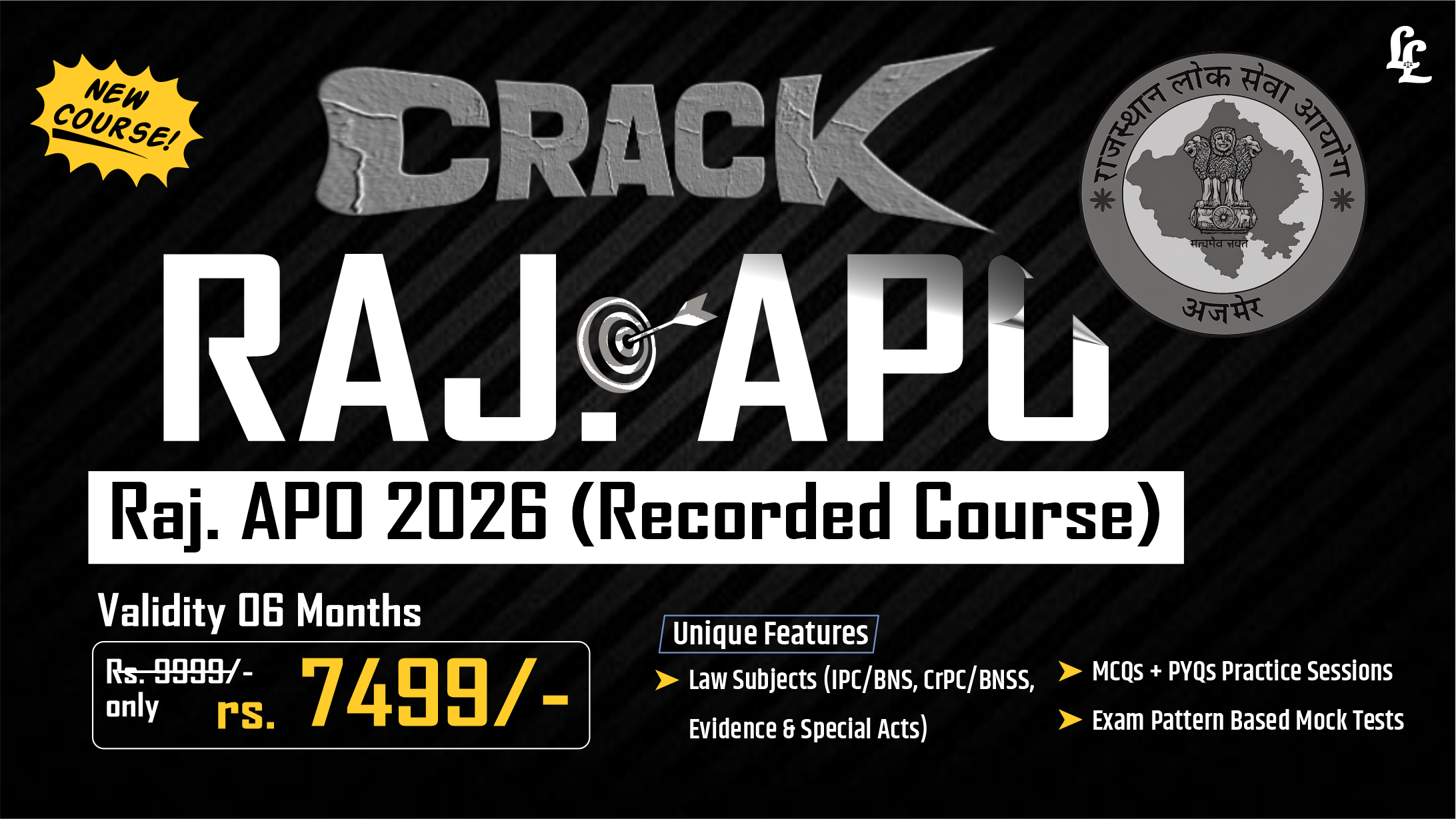 Rajasthan APO 2026 (Recorded Course)