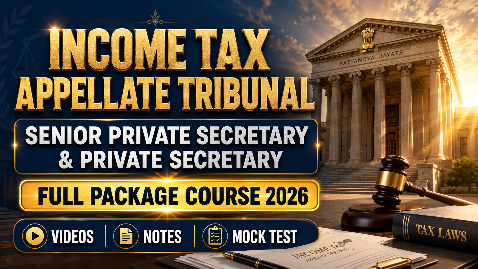 ITAT Senior Private Secretary & Private Secretary 2026 Full Package Course