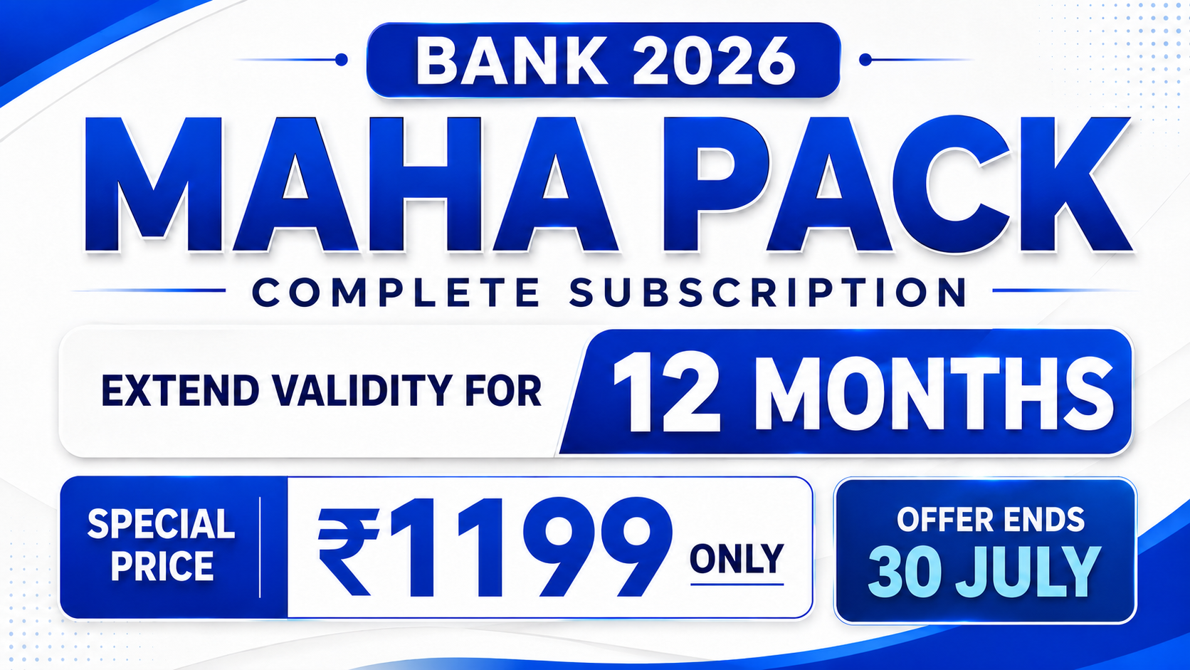 Extend Your Maha Pack Validity For 12 Months