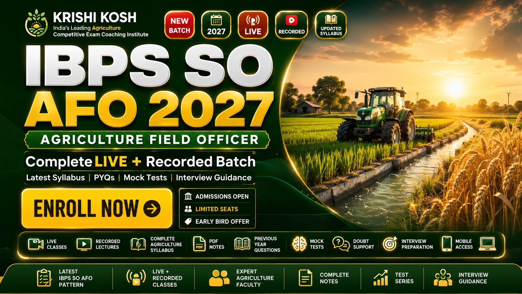  IBPS AFO (Agriculture Field Officer) 2027