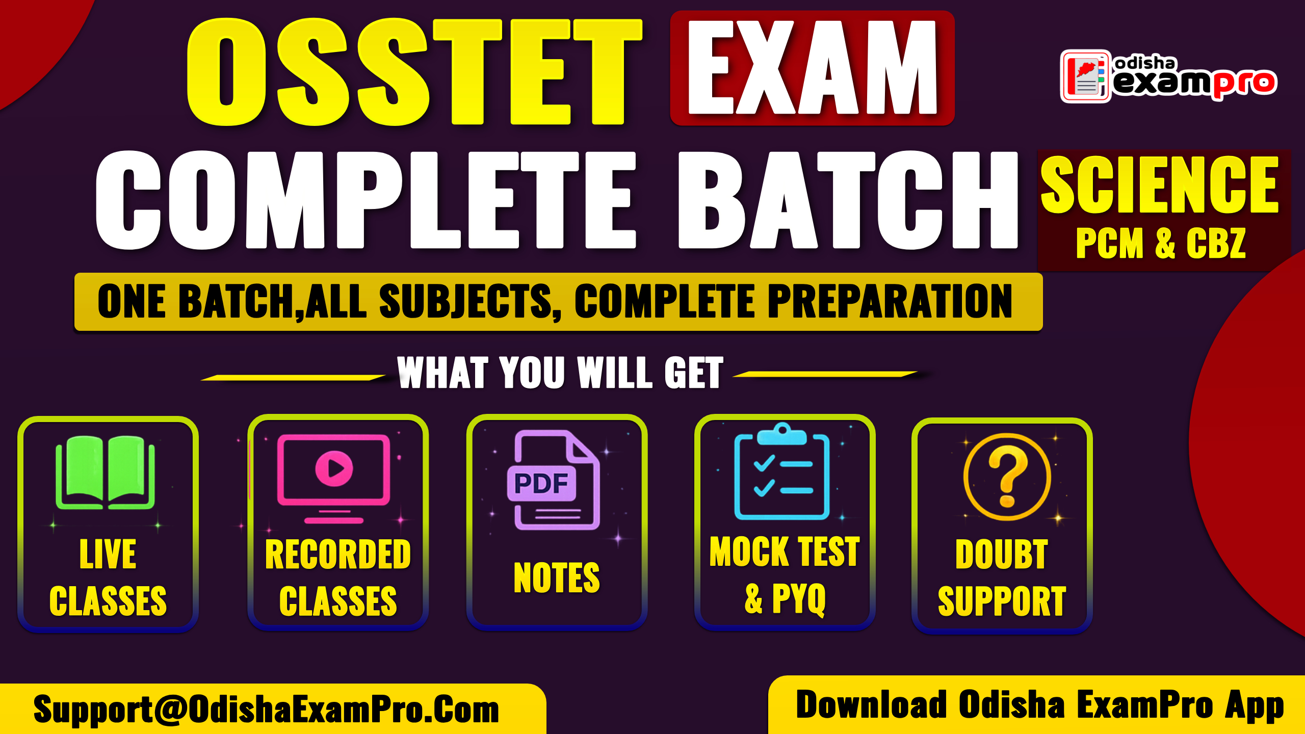 OSSTET (SCIENCE) (PCM & CBZ) COMPLETE COURSE