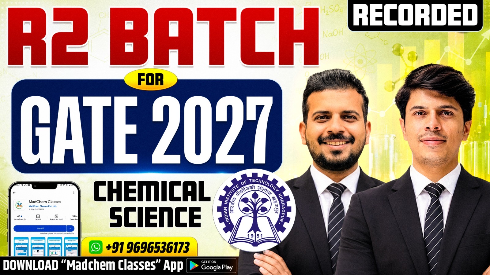 R2 Recorded Batch for GATE 2027 (Chemical Science)