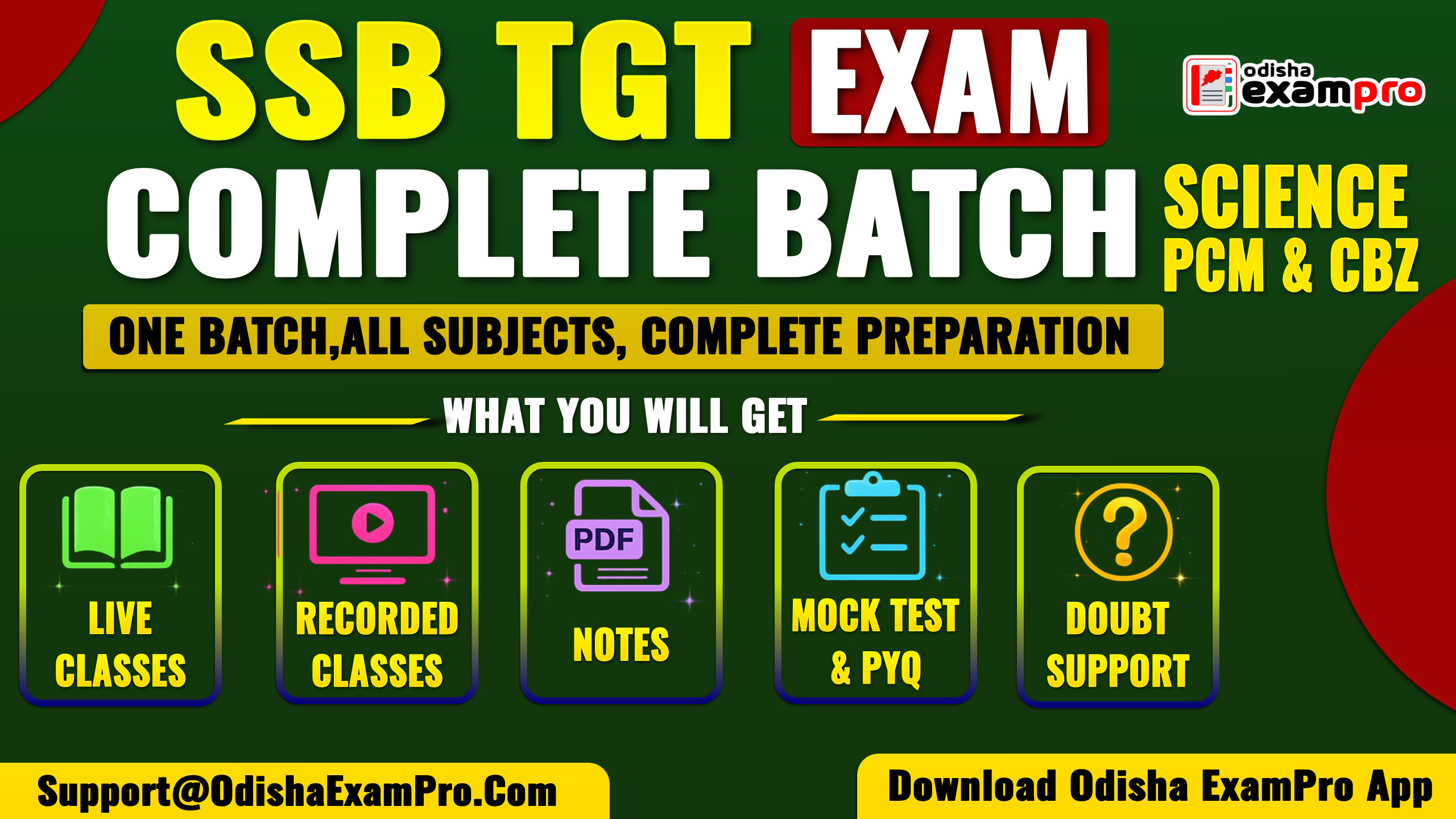 SSB TGT (SCIENCE) (PCM & CBZ) COMPLETE COURSE